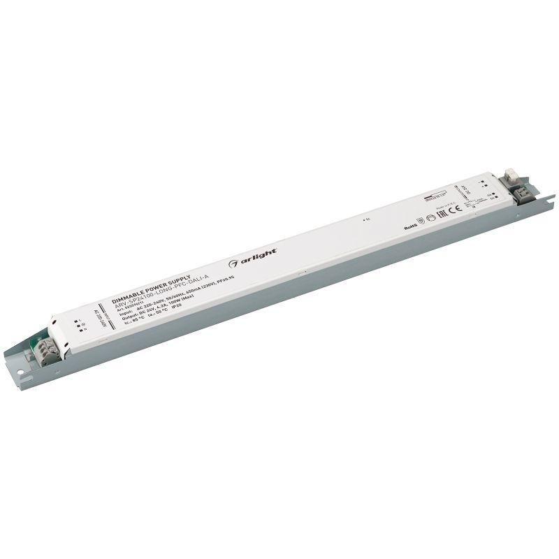 блок питания arv-sp24100-long-pfc-1-10v-a 24в 4.2а 100вт ip20 метал. arlight 025518(1) от BTSprom.by
