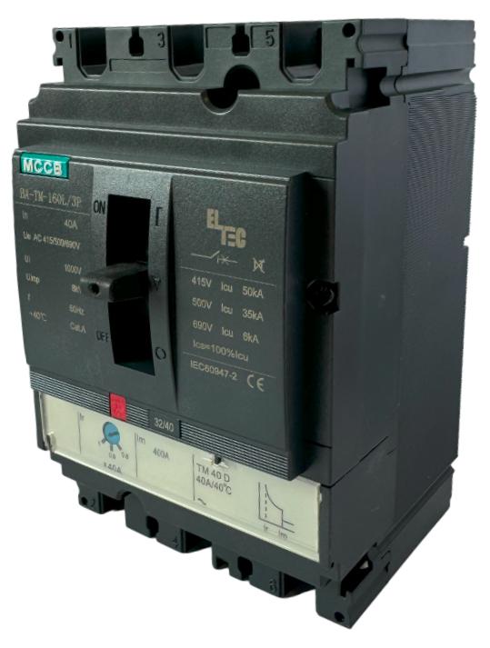 выключатель автоматический mccb ba-tm-160l/3p 40а (термомагнитый тм icu:50ka) eltec 1200040 от BTSprom.by