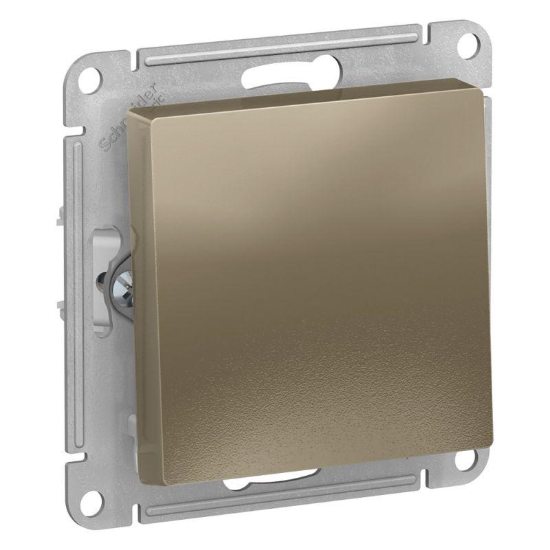 выключатель 1-кл. сп atlasdesign 10а ip20 (сх. 1) 10ax механизм шампань se atn000511 от BTSprom.by