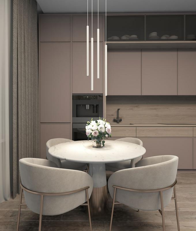  Светильник 5Вт 4000К IP20 подвесной со встроен. светодиодом алюм. бел. DENKIRS 680444 фото в каталоге от BTSprom.by