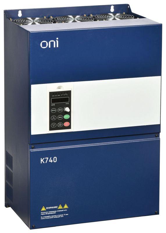 преобразователь частоты k740 380в 3ф 75-93квт 152-176а энкодер oni k740-33-75g93pm от BTSprom.by