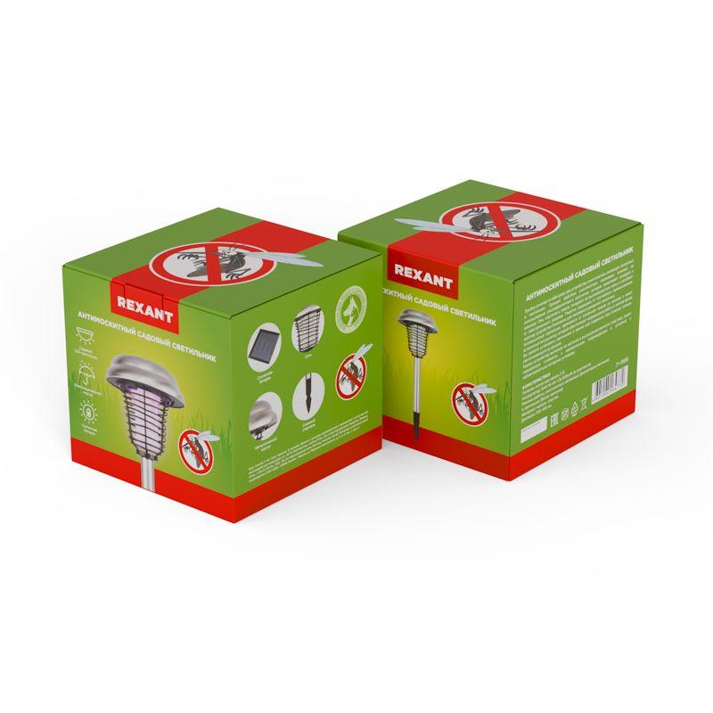  Светильник антимоскитный садовый на солнечной батарее R20 металл Rexant 71-0686 фото в каталоге от BTSprom.by