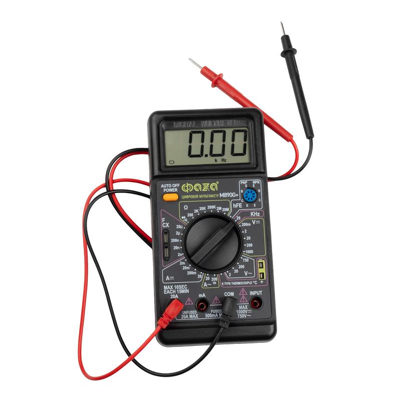  Мультиметр цифровой M890G+ ФАZА 5008854 фото в каталоге от BTSprom.by