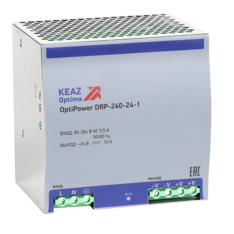 блок питания optipower drp-240-24-1 кэаз 284549 от BTSprom.by