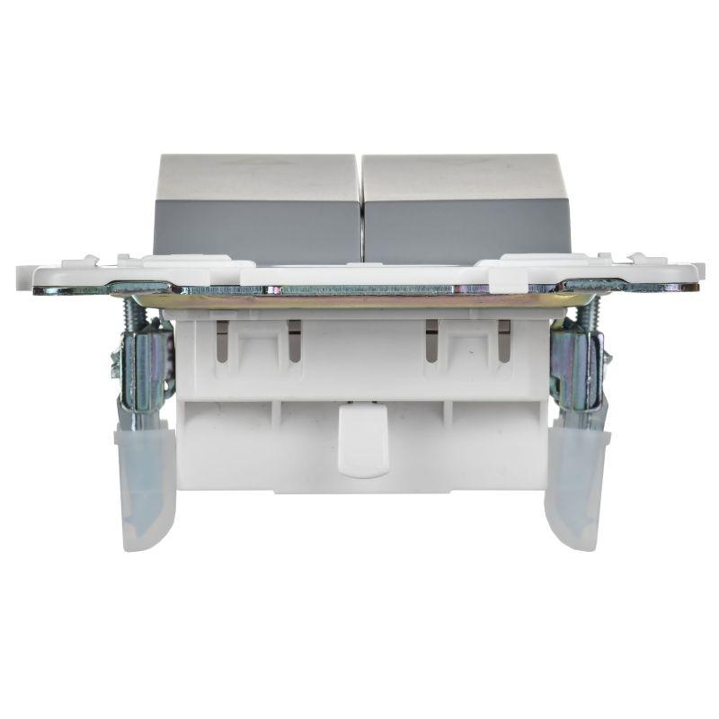  Выключатель жалюзи SKANDY 10А SK-V12Gr сер. IEK SK-V15-0-10-K03 фото в каталоге от BTSprom.by