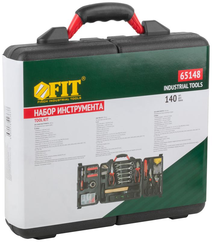  Набор инструмента 140шт пластик. чемодан FIT 65148 фото в каталоге от BTSprom.by