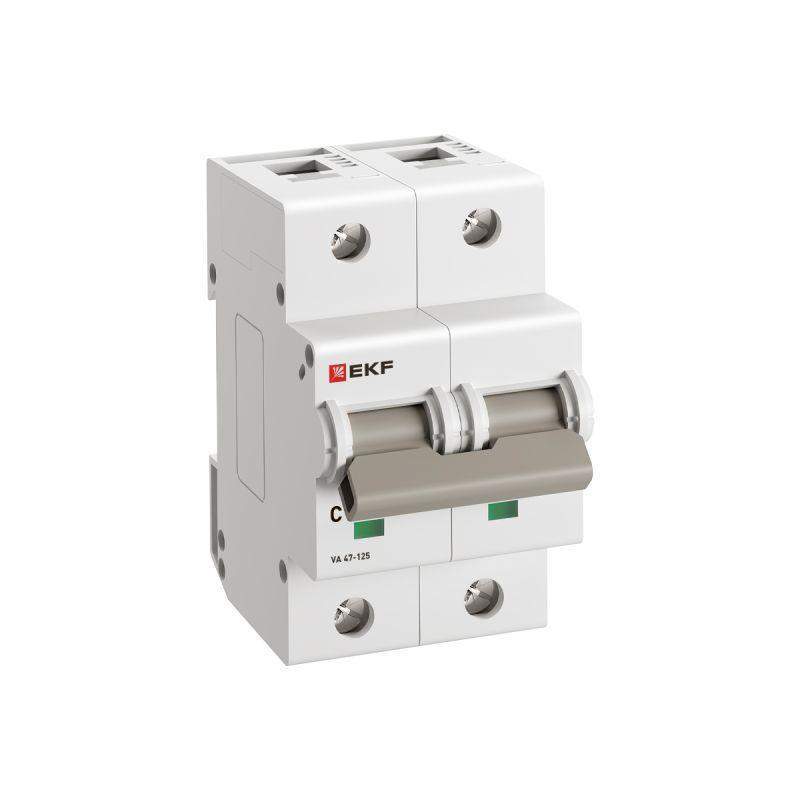 выключатель автоматический 2п c 20а 15ка ва 47-125 proxima ekf mcb47125-2-20c от BTSprom.by