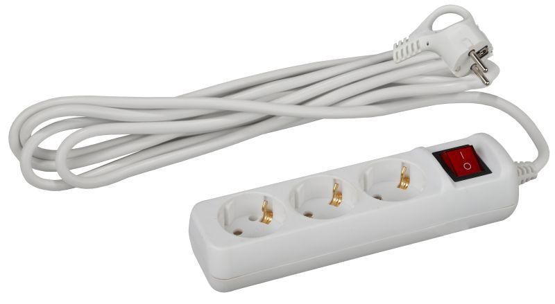 удлинитель 3х5м с заземл. 16а ip20 u-3es-5m пвс 3х1 с выкл. эра б0028379 от BTSprom.by