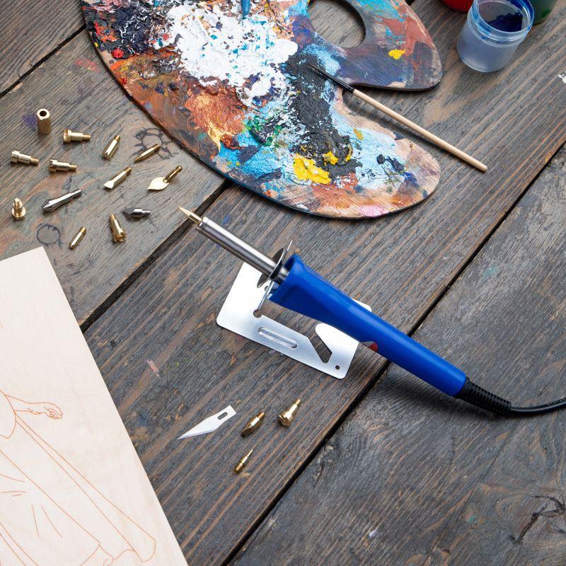  Набор паяльник-выжигатель (19 насадок) ПРОФИ 220В/30Вт Rexant 12-0183-1 фото в каталоге от BTSprom.by