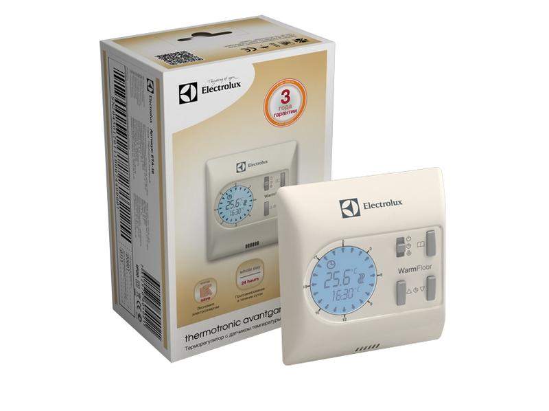  Термостат программируемый Basic ETA-16 16А датчик пола; датчик воздуха Electrolux НС-1017322 фото в каталоге от BTSprom.by