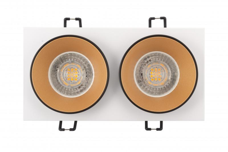  Светильник 50Вт GU10 IP20 встраив. алюм. черн./зол. DENKIRS 598764 фото в каталоге от BTSprom.by