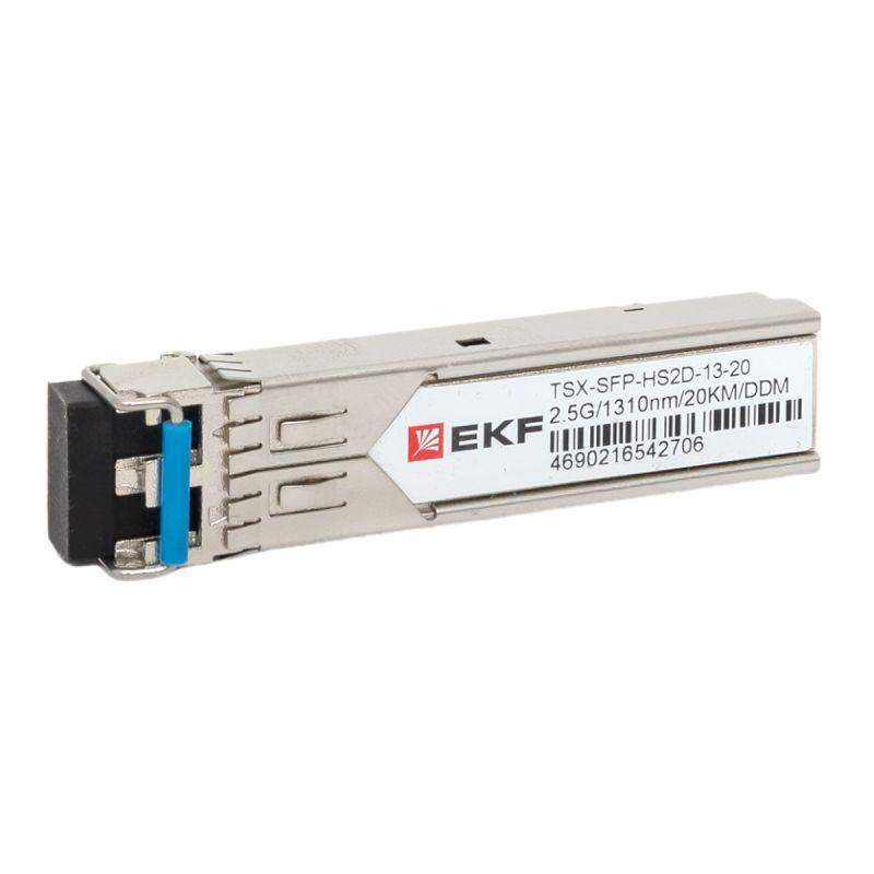 модуль sfp sfp-hs2d-13-20 2.5гб двойное одномодовое оптоволокно 1310нм дальность 20км tsx ekf tsx-sfp-hs2d-13-20 от BTSprom.by