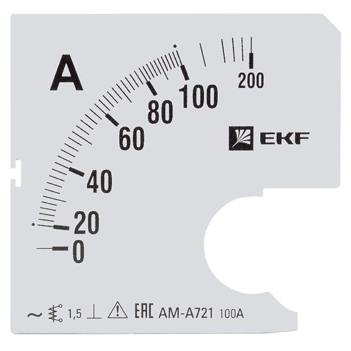 шкала сменная для a721 100/5а-1.5 proxima ekf s-a721-100 от BTSprom.by