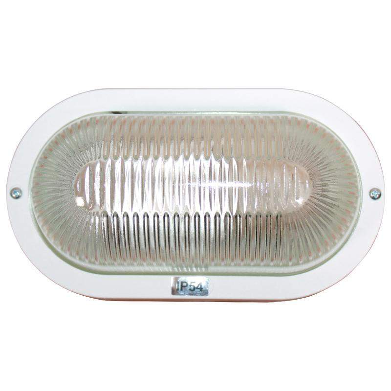  Светильник "Банник" 1401 НПП 03-60-021 IP54 овал малый бел. пласт. Элетех 1005500883 фото в каталоге от BTSprom.by