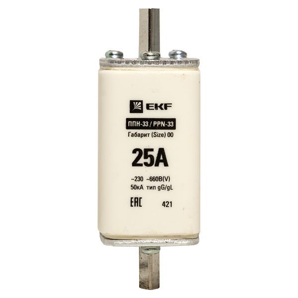  Вставка плавкая ППН-33 160/25А габарит 00 PROxima EKF fus-33/160/25 фото в каталоге от BTSprom.by
