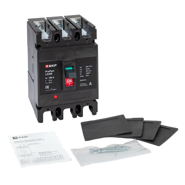  Выключатель автоматический 3п 100А 25кА LS250 ProPact EKF mccb-250-25-3-100-ls фото в каталоге от BTSprom.by