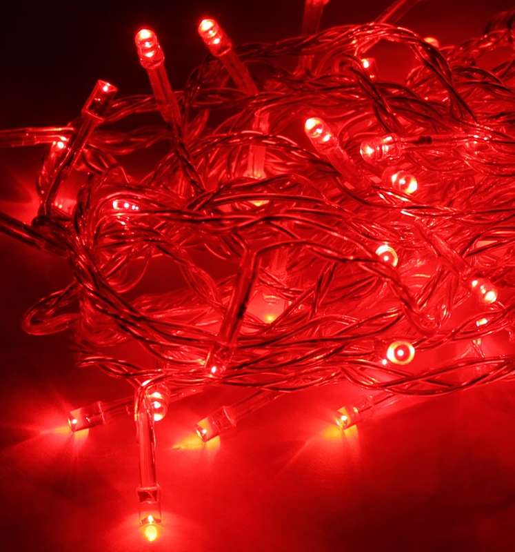 гирлянда светодиодная 50led провод 6.5м 8 режимов мигания космос koc_gir50led_r от BTSprom.by