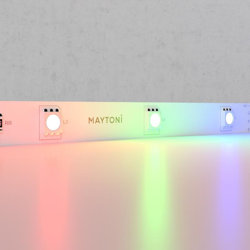 лента светодиодная 24в 5050 7.2вт/м rgb ip20 (уп.5м) maytoni 10166 от BTSprom.by