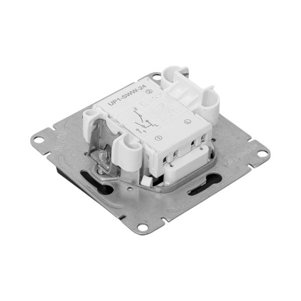  Выключатель 2-кл. СП Эпика с подсветкой механизм черн. EKF UP1-SWB-24 фото в каталоге от BTSprom.by