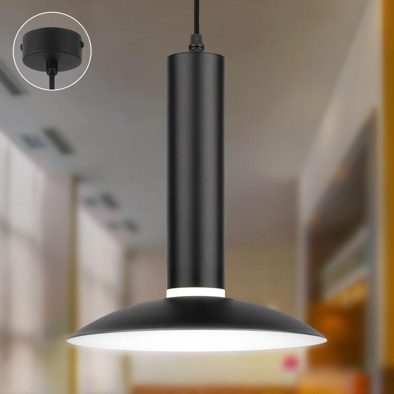 светильник подвесной (подвес) pl14 bk mr16 gu10 потолочный цилиндр черн. эра б0061363 от BTSprom.by