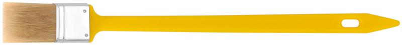  Кисть радиаторная натуральная светлая щетина желт. пластиковая ручка 1.5дюйм (38мм) FIT 01219 фото в каталоге от BTSprom.by