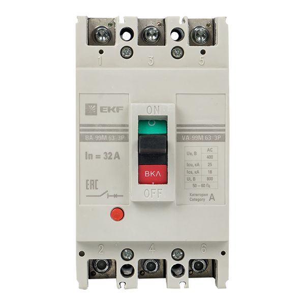  Выключатель автоматический 3п 63/32А 25кА ВА-99М PROxima EKF mccb99-63-32m фото в каталоге от BTSprom.by