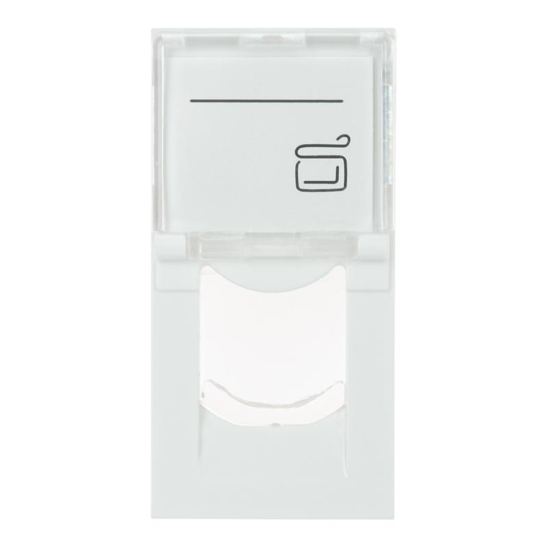 адаптер 22.5х45мм со шторкой для модуля keystone 1 порт (модуль) бел. datarex dr-513200 от BTSprom.by