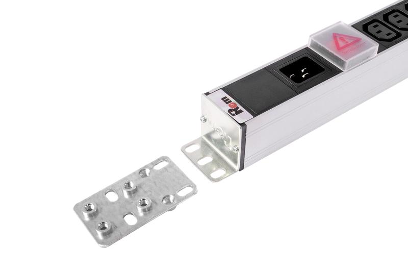 блок розеток вертикальный rem-16 с выкл. 16 iec 60320 c13 12 c19 вход c20 16а алюм. 42-48u r-16-16c13-12c19-v-1820 rem 1362010 от BTSprom.by