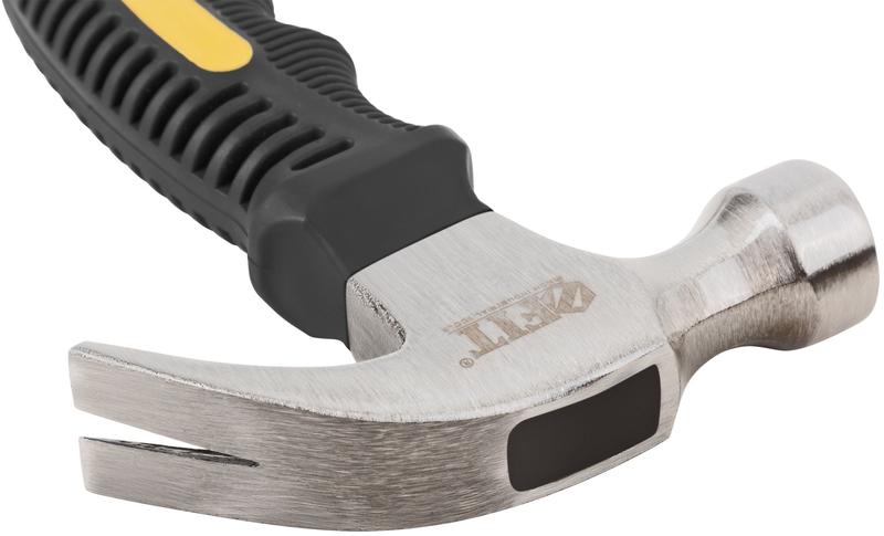  Молоток-гвоздодер укороченный 25мм 225г фибергласовая обрезиненная ручка FIT 44770 фото в каталоге от BTSprom.by