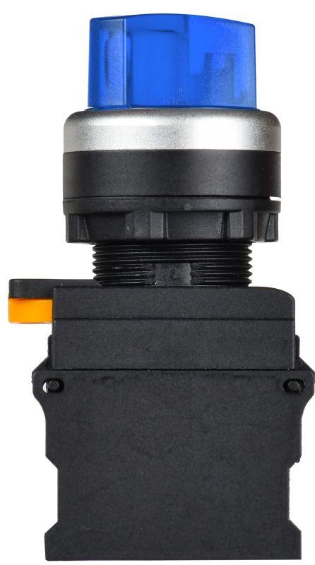  Переключатель 2 полож. 1НО+1НЗ с подсветкой син. MASTER IEK MI-SW60-11XD-3-14-2-K07 фото в каталоге от BTSprom.by