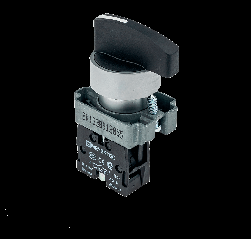 переключатель длинная ручка черн. 2 полож. 1no фикс-возвр мет. mtb2-bjz114 овен 58190 от BTSprom.by