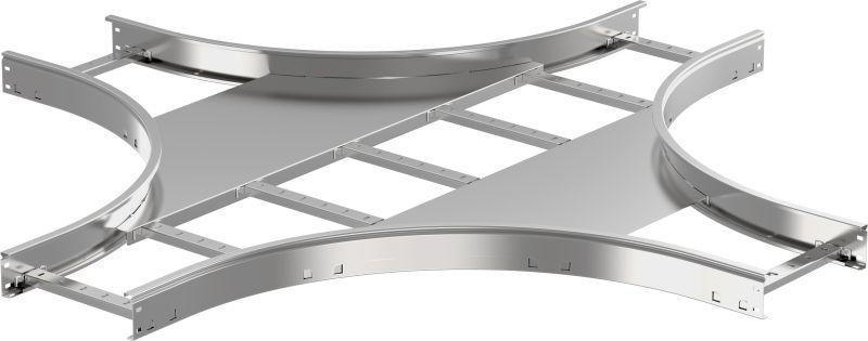 ответвитель для лотка х-образ. 100х400 r600 lesta iek ckr05-4-100-400 от BTSprom.by