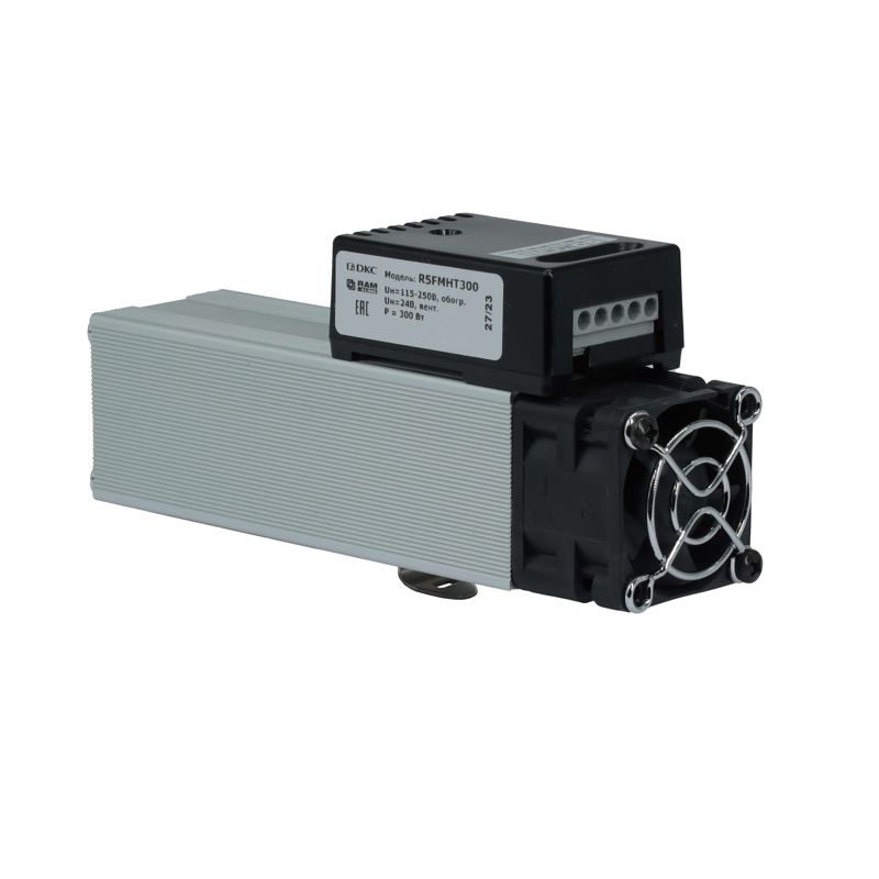  Обогреватель компактный с кабелем и вентилятором 300Вт 230В + 24В DC DKC R5FMHT300 фото в каталоге от BTSprom.by