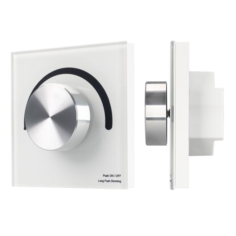 панель smart-p1-dim-g-in white (3в rotary 2.4g) (ip20 пластик) arlight 033752 от BTSprom.by