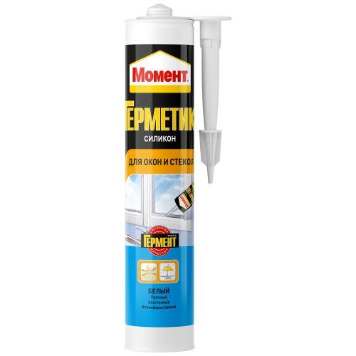  Герметик силиконовый для окон и стекол бел. 280 мл NEW Момент Б0018853 фото в каталоге от BTSprom.by