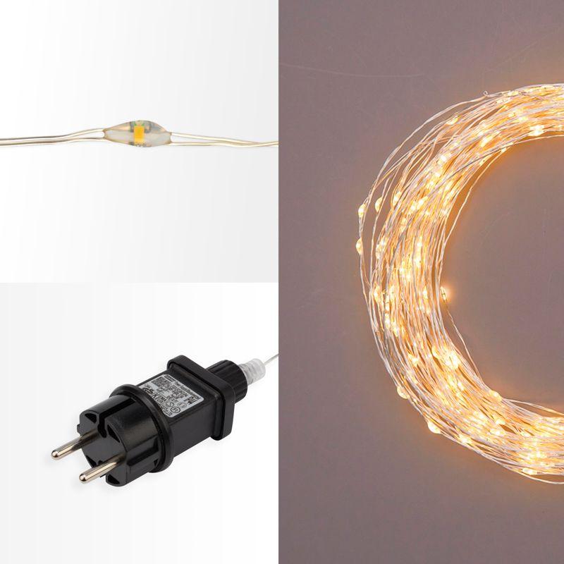  Гирлянда светодиодная "Роса" 20м 200LED тепл. бел. 3.6Вт IP44 с трансф. Neon-Night 303-206 фото в каталоге от BTSprom.by