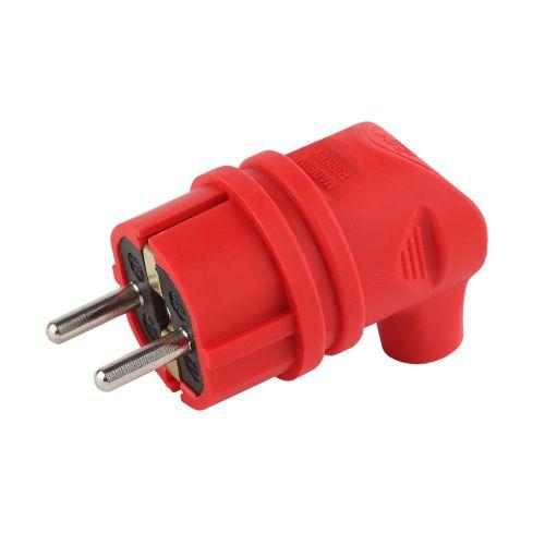 вилка 90град. v9-red-ip44 16а ip44 с заземл. каучук красн. эра б0044549 от BTSprom.by