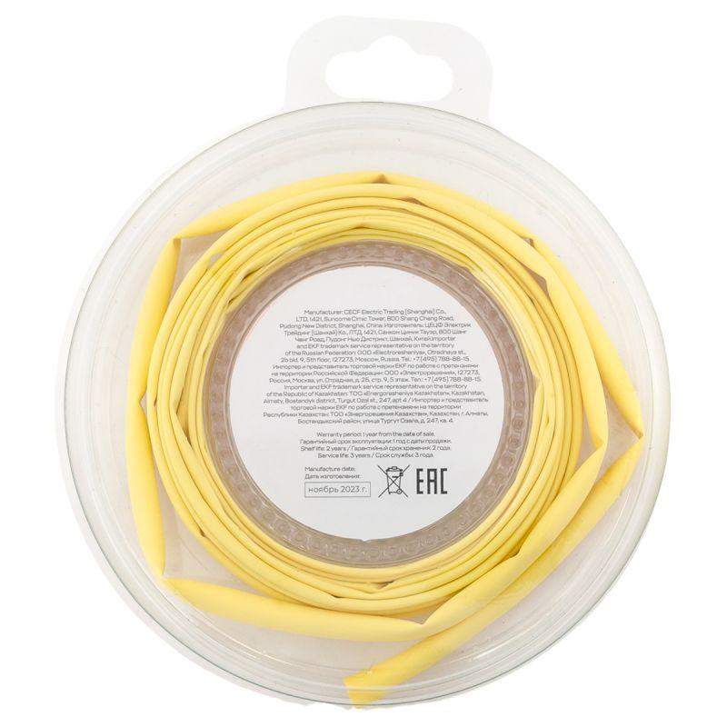  Трубка термоусадочная ТУТ нг 4/2 желт. ролик 2 м EKF tut-4-y-b фото в каталоге от BTSprom.by