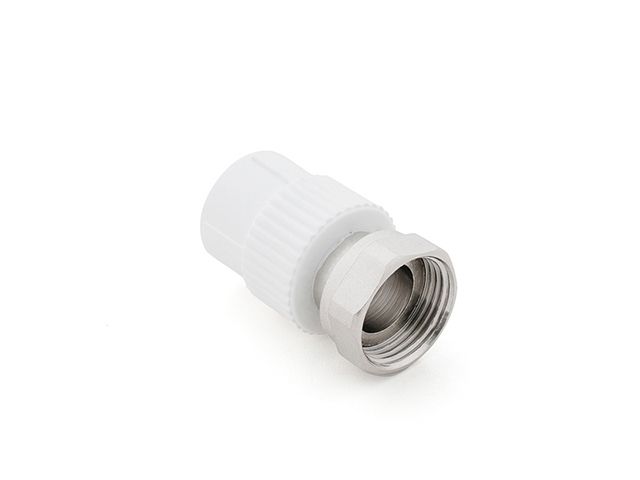 муфта пп с накидной гайкой 20х1/2" бел. ртп (ростурпласт) 10696 от BTSprom.by