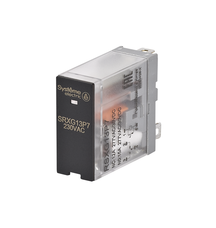 реле 12а 1перекл. 230в ac led se rsxg13p7 от BTSprom.by