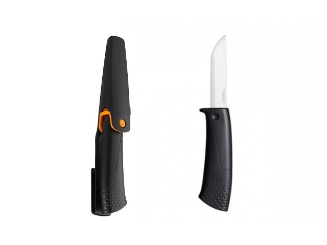 нож с точилкой fiskars 1023617 от BTSprom.by