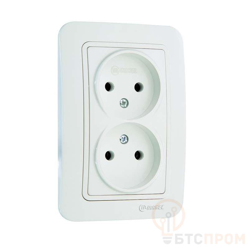 Розетка 2-м СП Lillium 16А IP20 без заземл. бел./бел. Makel 70017 фото в каталоге от BTSprom.by  Розетка 2-м СП Lillium 16А IP20 без заземл. бел./бел. Makel 70017 фото в каталоге от BTSprom.by