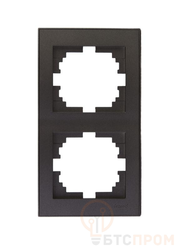Рамка 2-м Rain вертикал. матов. черн. графит LEZARD 703-4141-152 фото в каталоге от BTSprom.by  Рамка 2-м Rain вертикал. матов. черн. графит LEZARD 703-4141-152 фото в каталоге от BTSprom.by