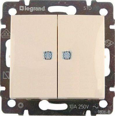 выключатель 2-кл. сп valena 10а ip31 с индикацией механизм сл. кость (diy-упак.) iek 695606 от BTSprom.by