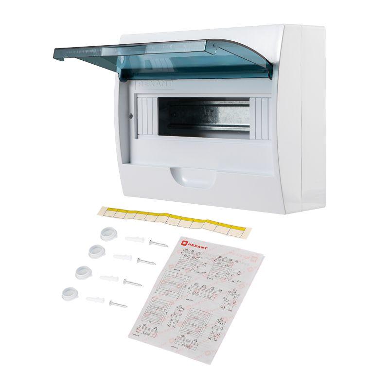  Бокс ЩРН-П-12 IP41 пластик. бел. Rexant 11-0312 фото в каталоге от BTSprom.by