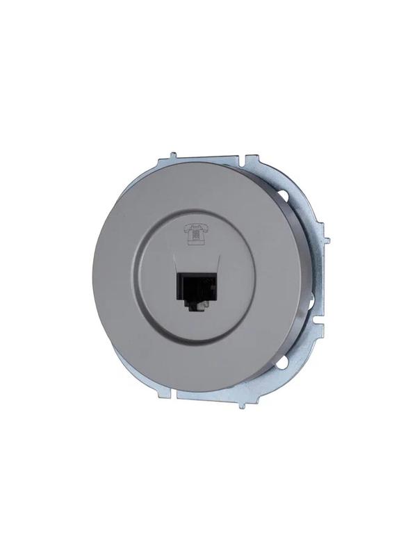  Розетка телефонная СП OSEN RJ11 евро механизм сер. матов. LEZARD 743-7488-137 фото в каталоге от BTSprom.by