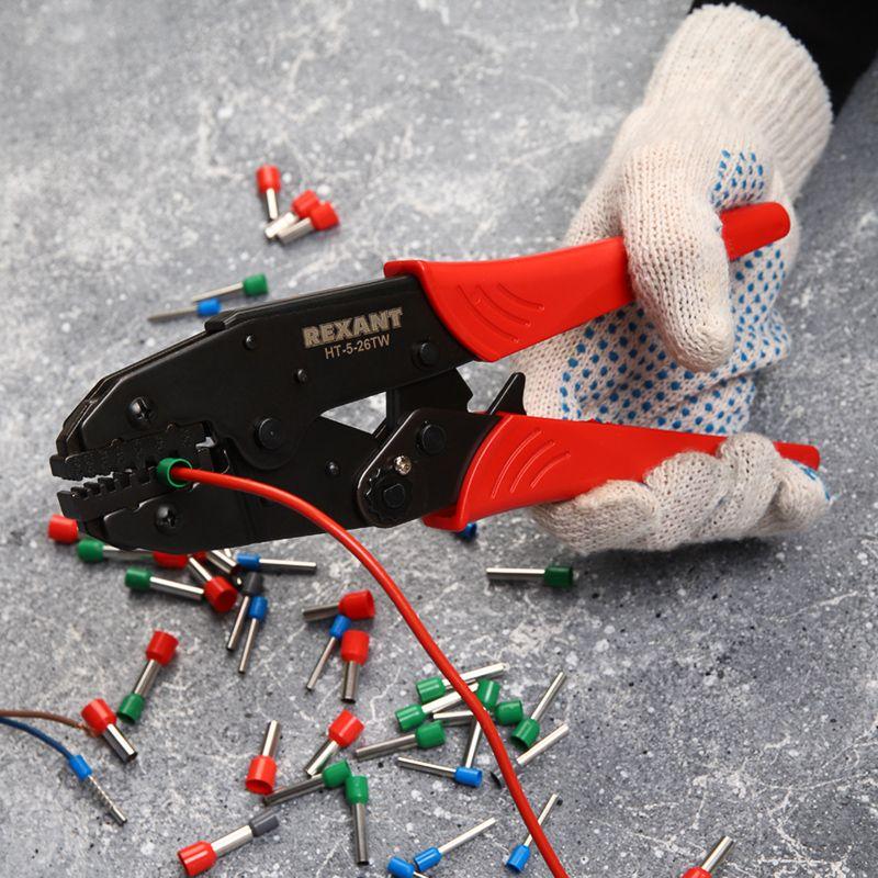  Кримпер для обжима двойн. штыревых наконечников 2х(0.5-6.0)кв.мм (HT-5-26TW) Rexant 12-3222 фото в каталоге от BTSprom.by