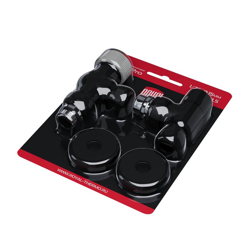  Набор термостатический осевой Design Pro 15мм М30х1.5 черн. Royal Thermo НС-1646644 фото в каталоге от BTSprom.by