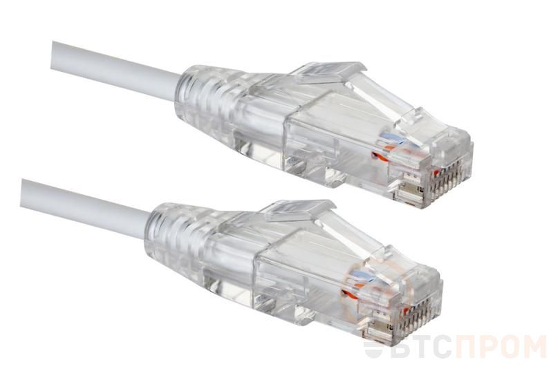Патч-корд Slim Line U/UTP LSZH кат.6A 0.5м бел. Eurolan 21S-UA-0EWT фото в каталоге от BTSprom.by  Патч-корд Slim Line U/UTP LSZH кат.6A 0.5м бел. Eurolan 21S-UA-0EWT фото в каталоге от BTSprom.by