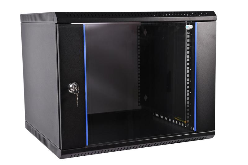 шкаф коммутационный шрн-э-12.500-9005 12u 600х520мм передн. двер. стеклян. несъемн. 50кг черн. цмо 1213960 от BTSprom.by